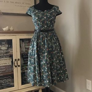 Retro style floral dress